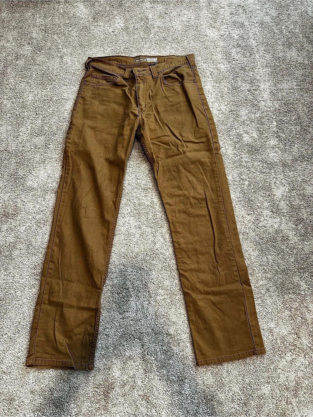 Carhartt Relaxed Fit Straight Leg Work Pants Brown Waist 32 x 32